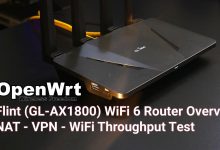 OpenWRT - Flint (GL-AX1800) WiFi 6 Router Overview & Performance Test