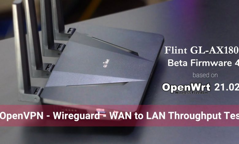 Testing the Flint GL-AX1800 Beta Firmware - Based on OpenWRT 21.02 Testing the Flint GL-AX1800 Beta Firmware - Based on OpenWRT 21.02