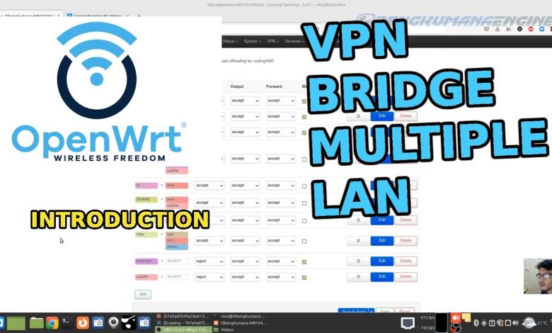 OpenWrt - OpenVPN Bridge Multi LAN - Introduction OpenWrt - OpenVPN Bridge Multi LAN - Introduction