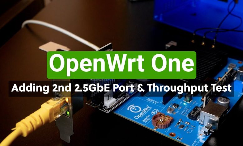 OpenWrt One - Adding the 2nd 2.5GbE Port and Throughput Test