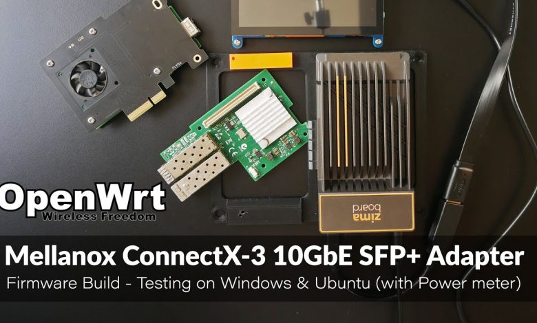 OpenWRT - Mellanox ConnectX-3 10GbE SFP+ Network Adapter ft. Zimaboard OpenWRT - Mellanox ConnectX-3 10GbE SFP+ Network Adapter ft. Zimaboard