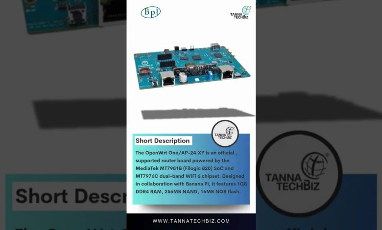 OpenWrt One/AP-24.XY Router Board | WiFi 6, 2.5GbE, USB, NVMe SSD & PoE | Official OpenWrt Hardware