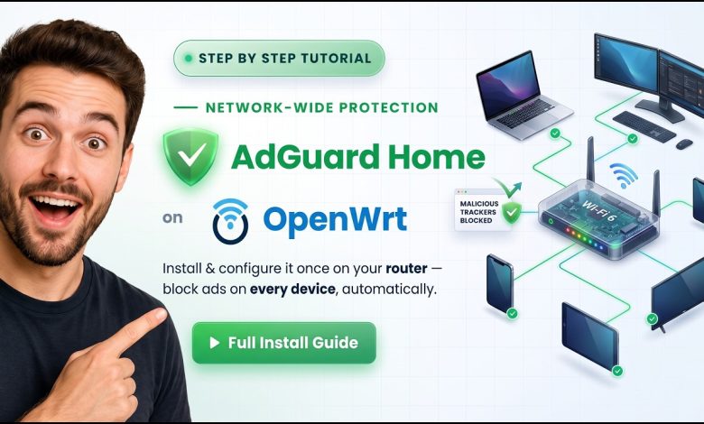 How to Install AdGuard Home on OpenWrt properly (No USB Required!)